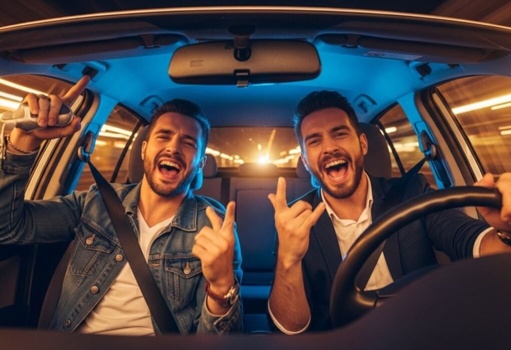 Bruce Springsteen singing in Carpool Karaoke with James Corden