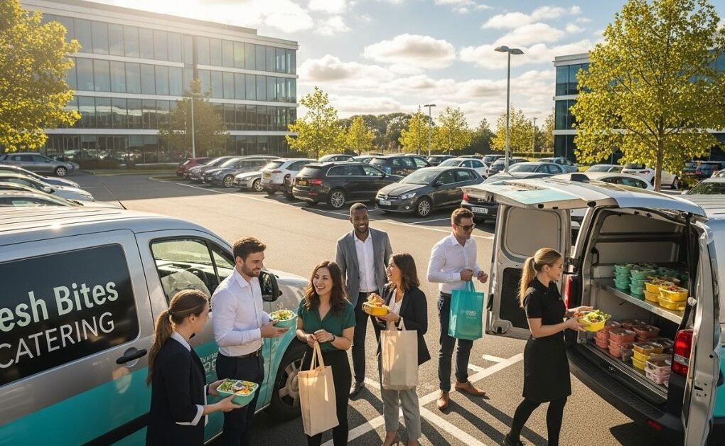 Carpool Caterer delivering food to commuters