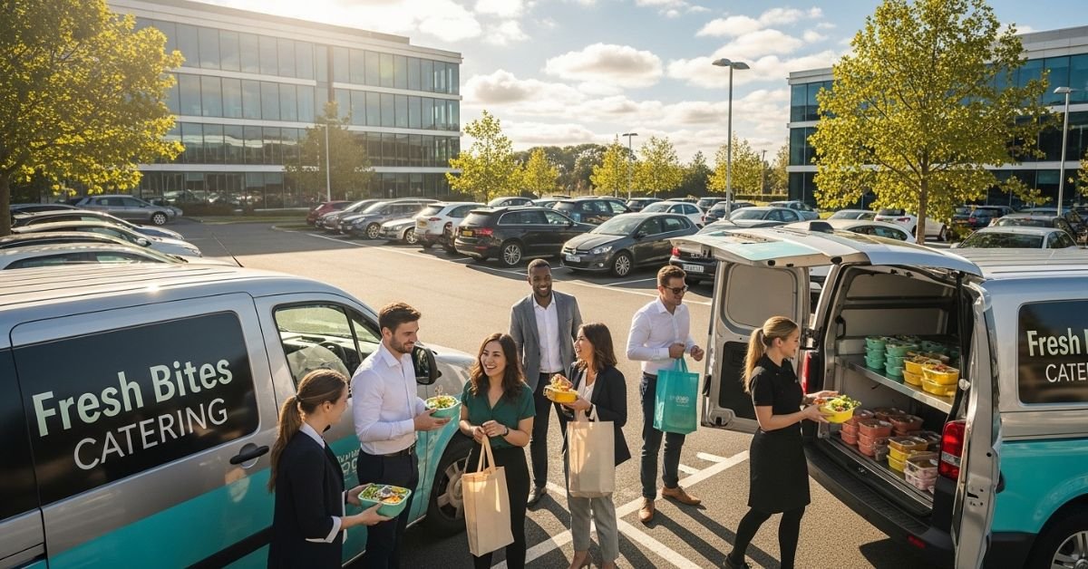 Carpool Caterer delivering food to commuters
