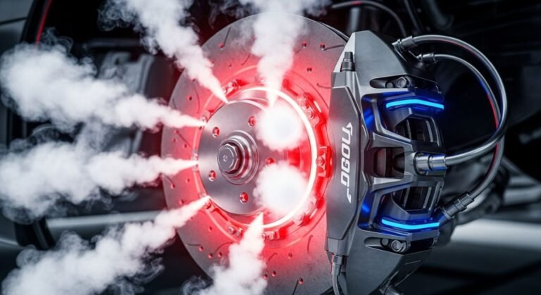 Car brake system with cryogenic active cooling