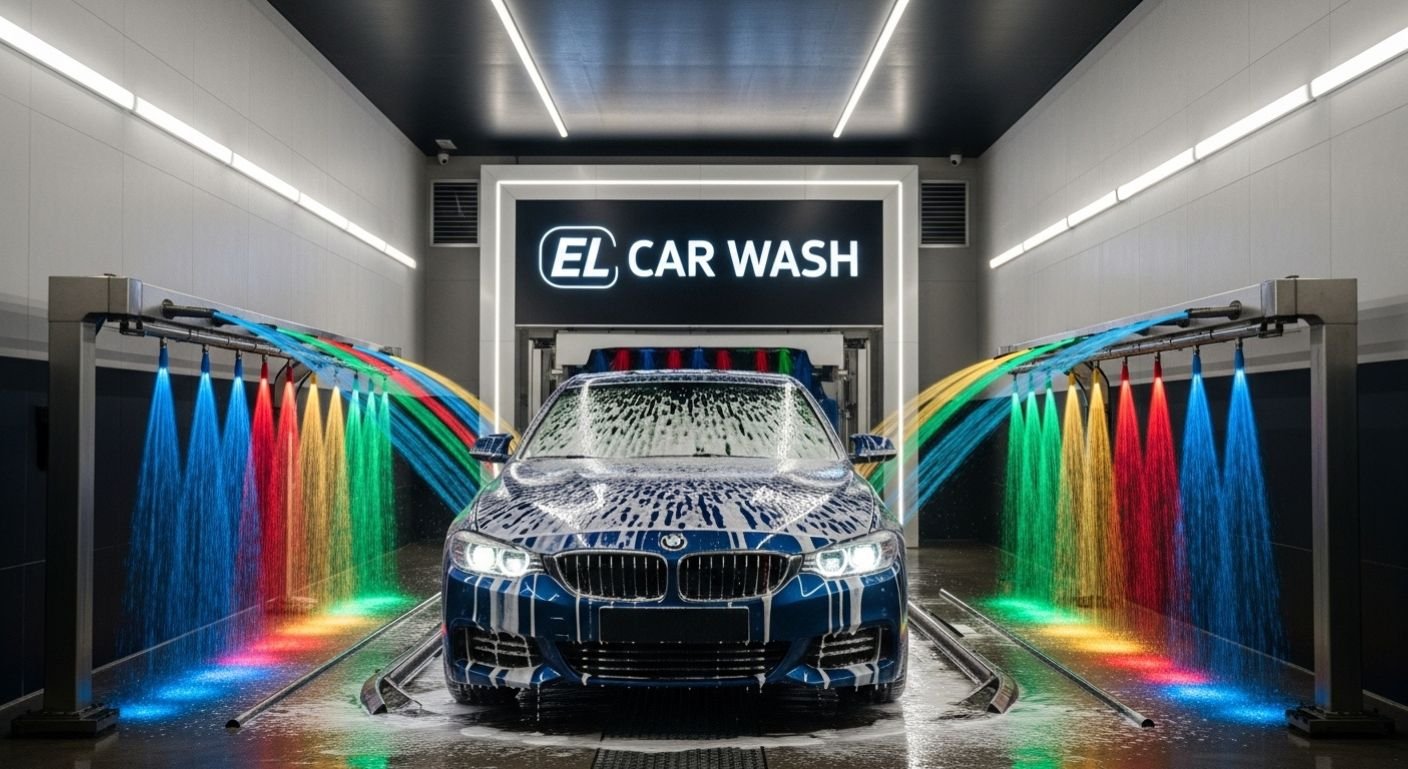 El Car Wash service with modern car washing system