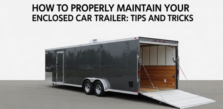 enclosed car trailer