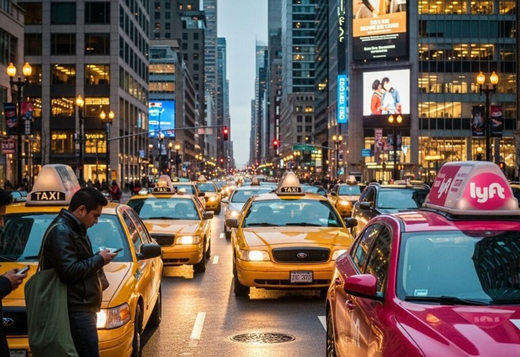 Lyft taxis integration with ride-hailing apps