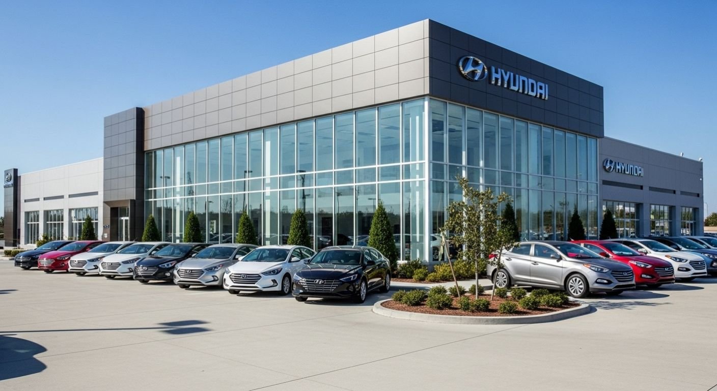 Manly Hyundai dealership with cars