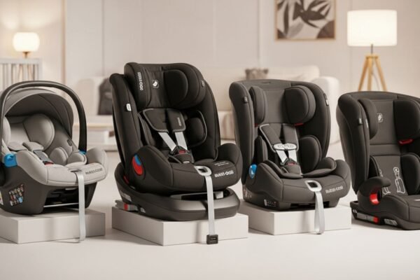 Different Maxi-Cosi car seat models