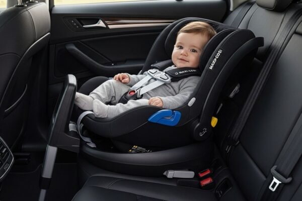 Maxi-Cosi infant car seat installed in car