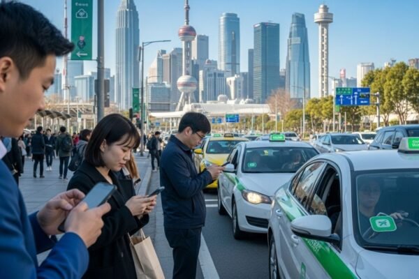 Ridershare: Everything You Need to Know About Modern Ride-Sharing Ridershare cars picking up passengers in the cit